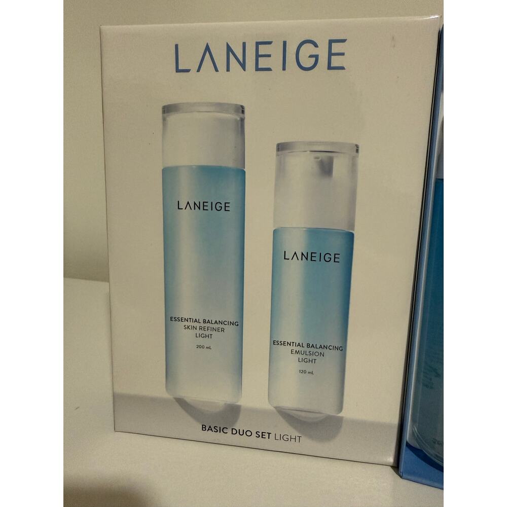 $68 New Laneige Essential Balancing Light Basic Duo Set 5pc K-Beauty Skincare - Picture 4 of 5